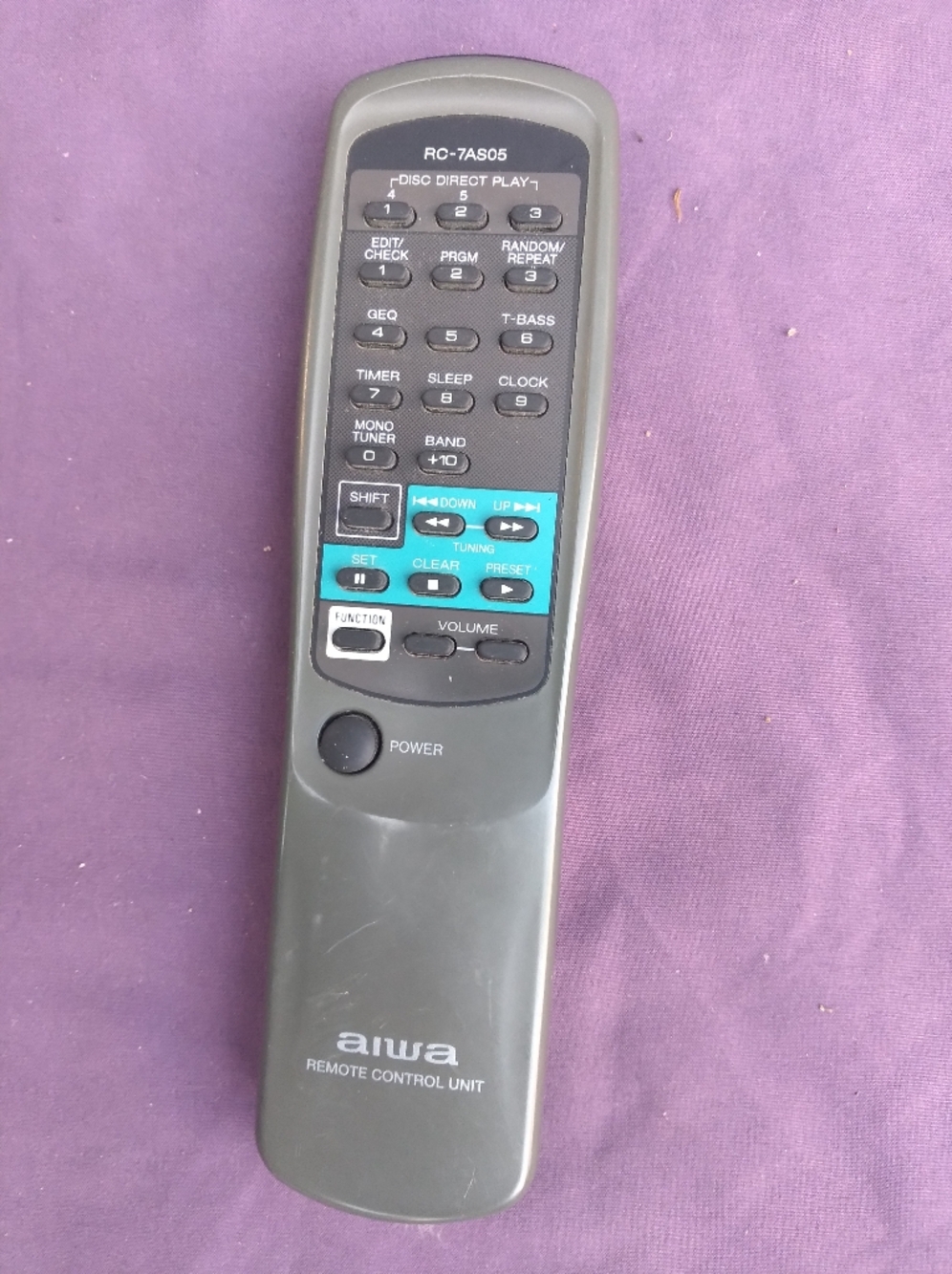 RC-7AS05 Gray Remote Control Unit
